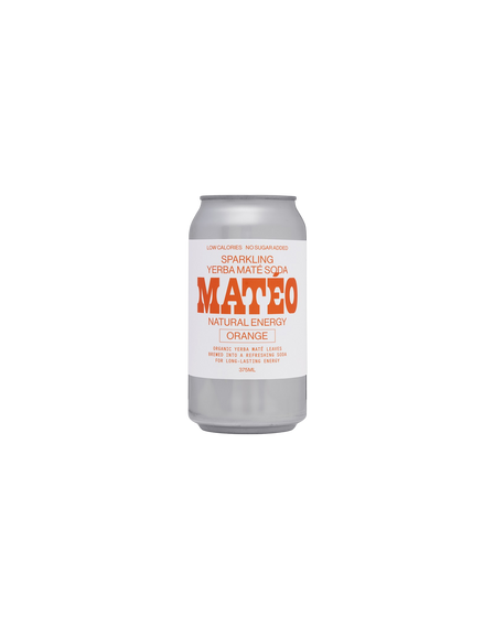 Orange Yerba Mate Cans